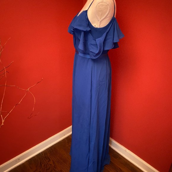 David's Bridal Formal Gown size 6 blue - Picture 4 of 6